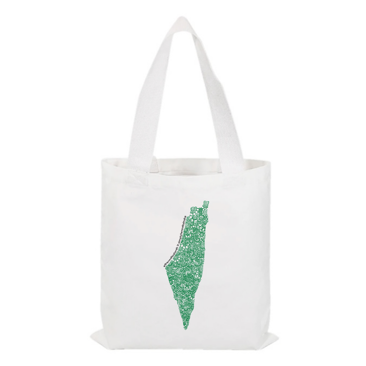 the petals of palestine tote bag
