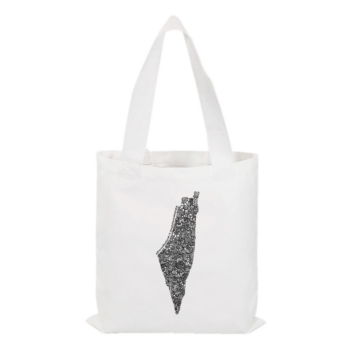the petals of palestine tote bag
