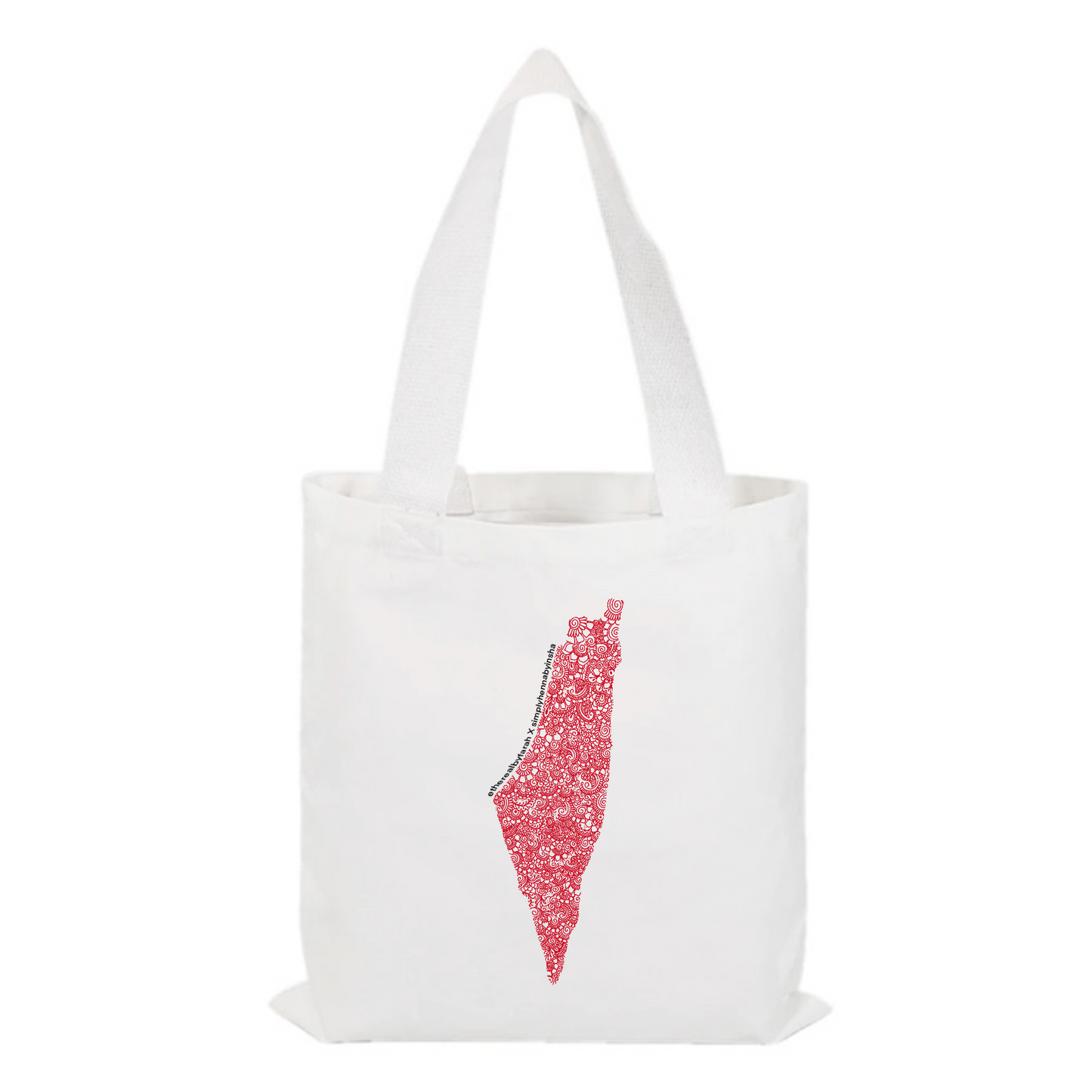 the petals of palestine tote bag