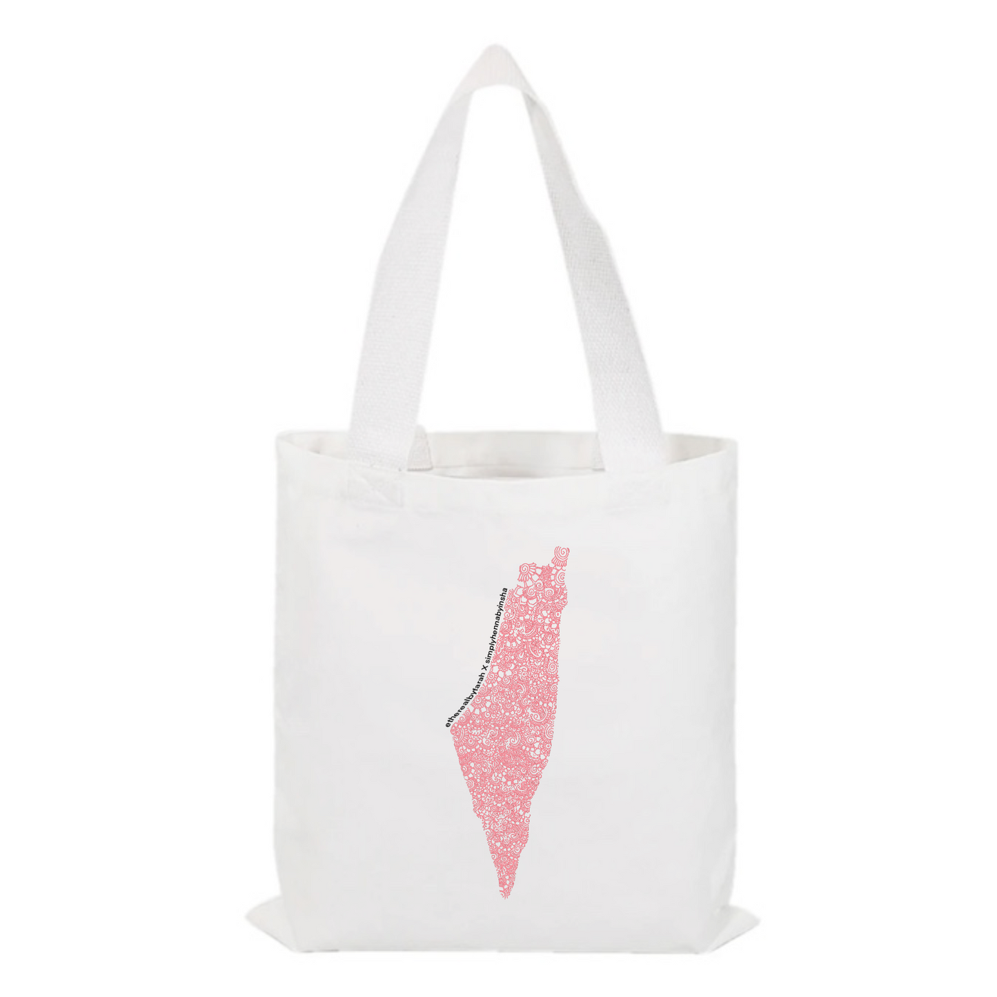 the petals of palestine tote bag
