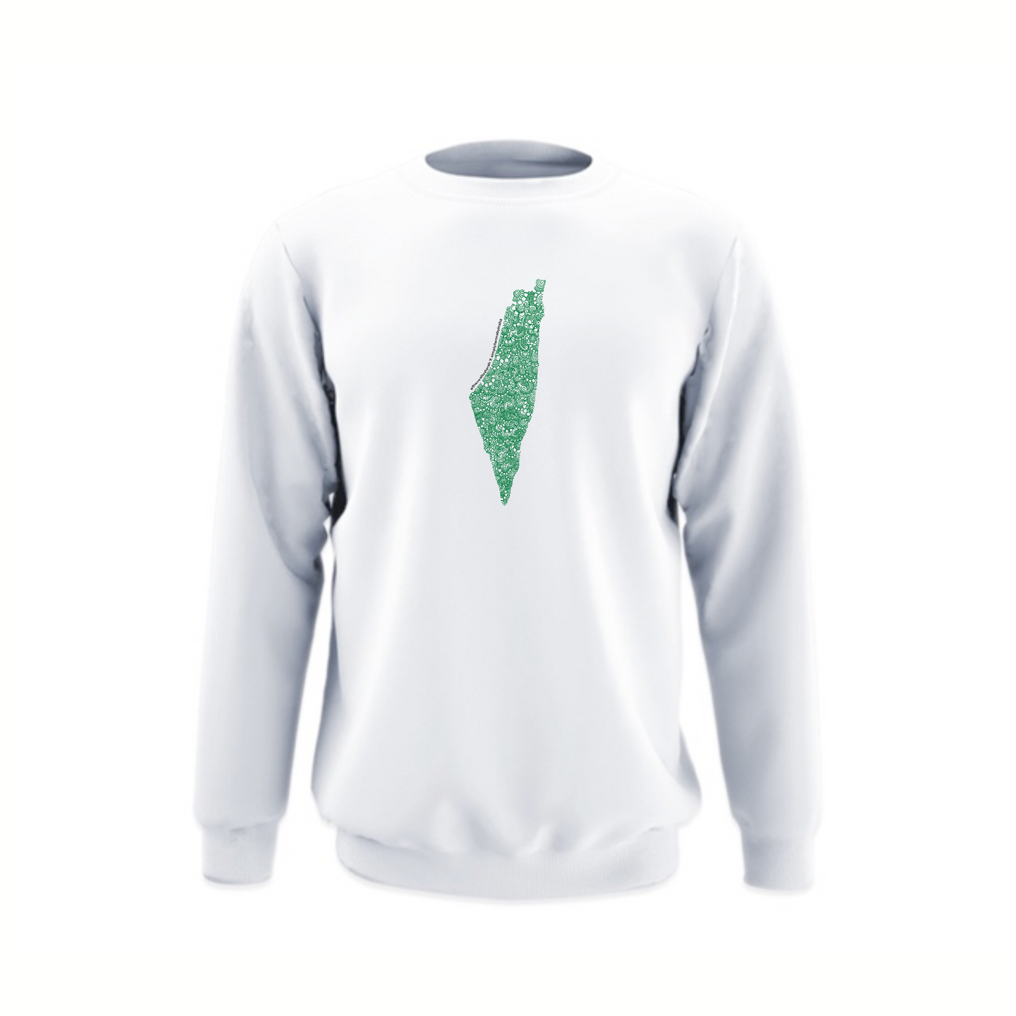 the petals of palestine crewneck