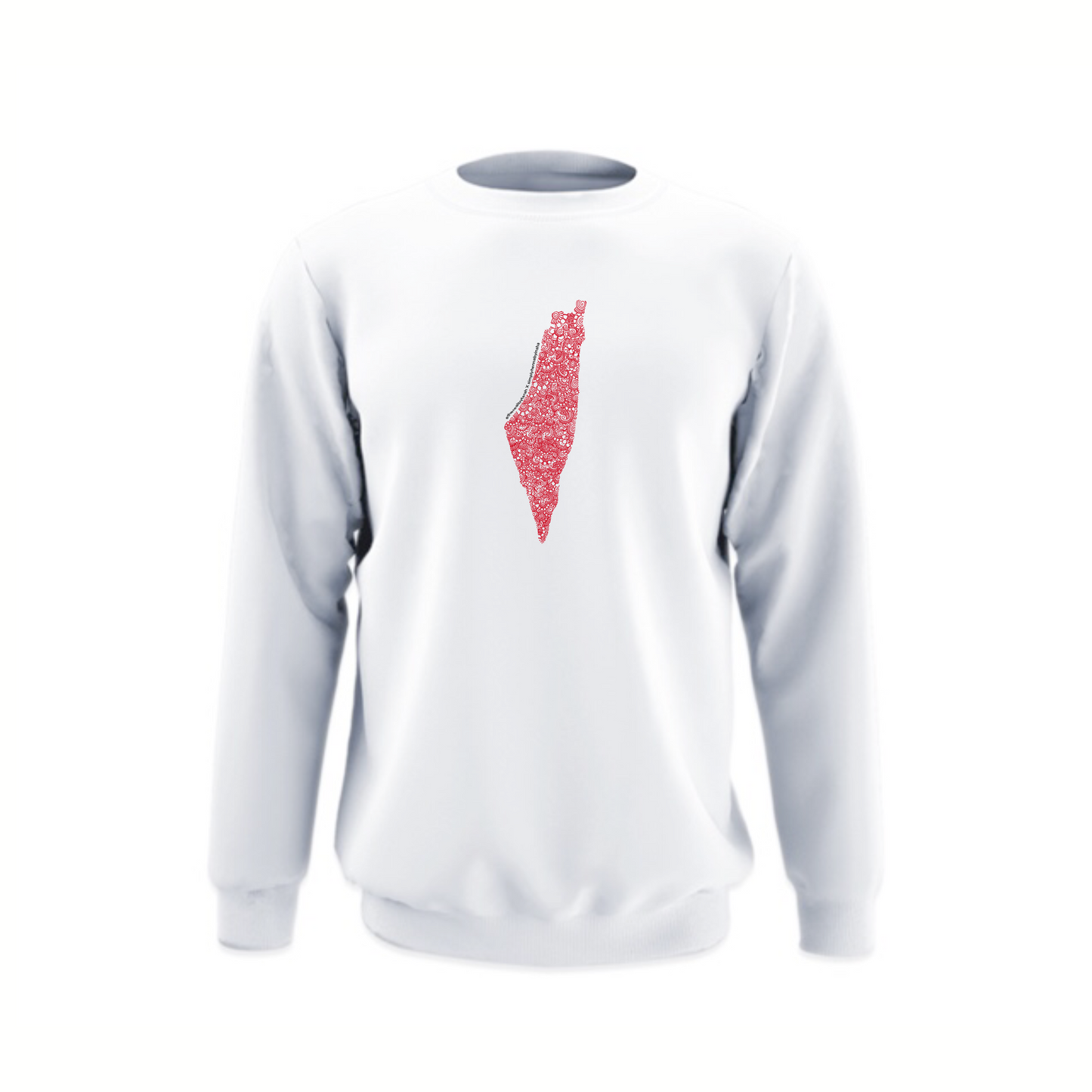 the petals of palestine crewneck