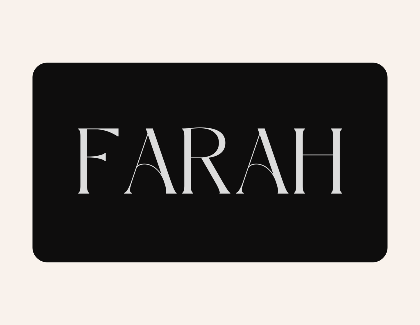 Farah The Label gift card